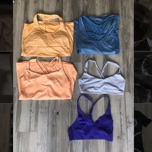 Workout clothing (tanks, bras, leggings)lululemon!